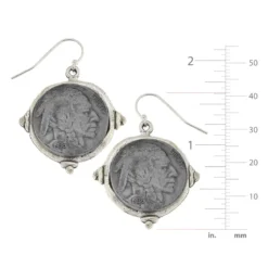 American Indian Nickel Earrings