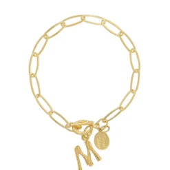 Bamboo Initial Bracelet
