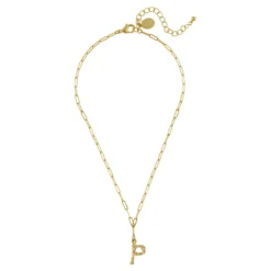 Bamboo Initial Necklace