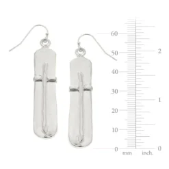 Bar Cross Earrings