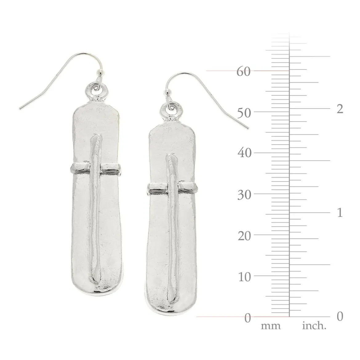 Bar Cross Earrings