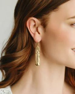 Bar Cross Earrings