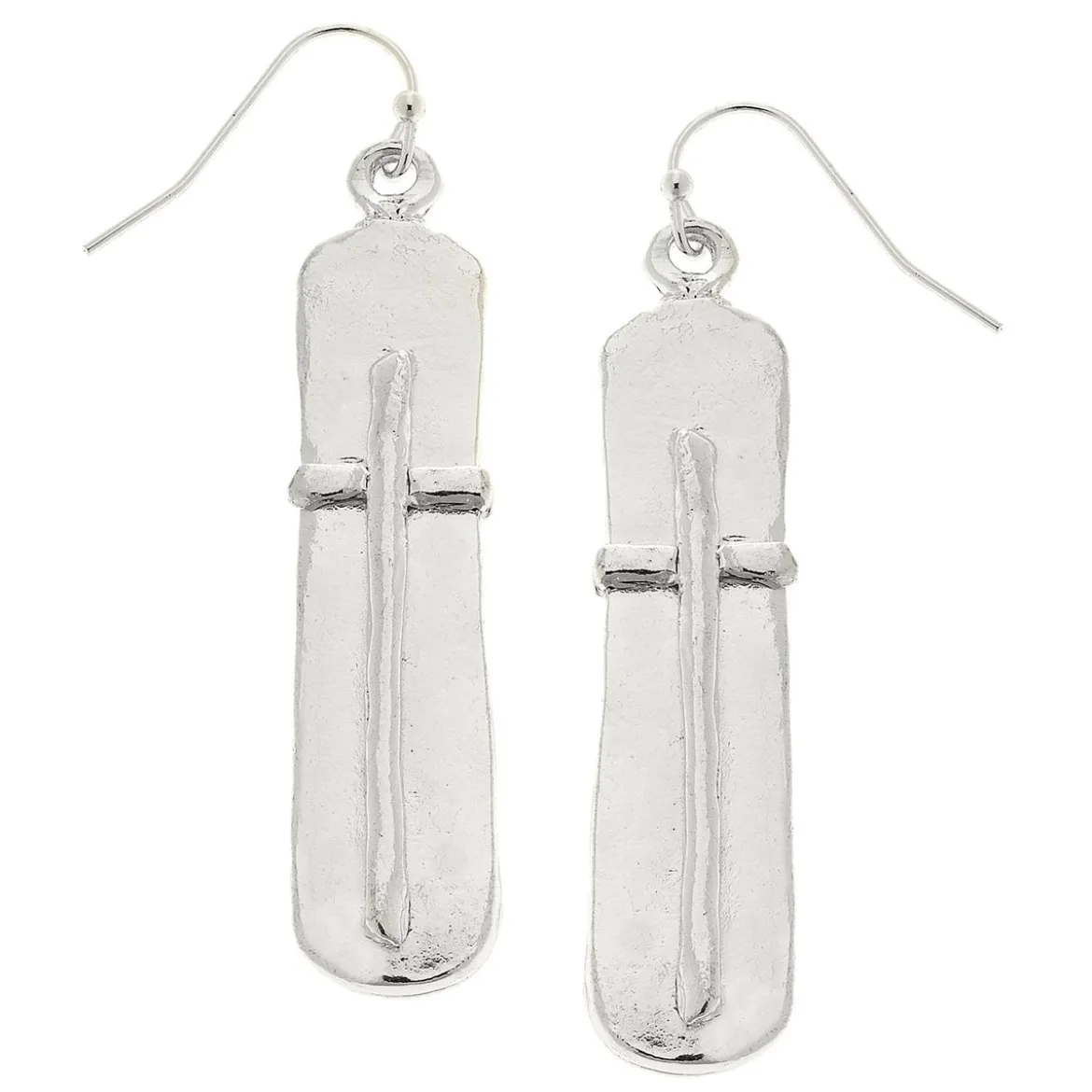 Bar Cross Earrings