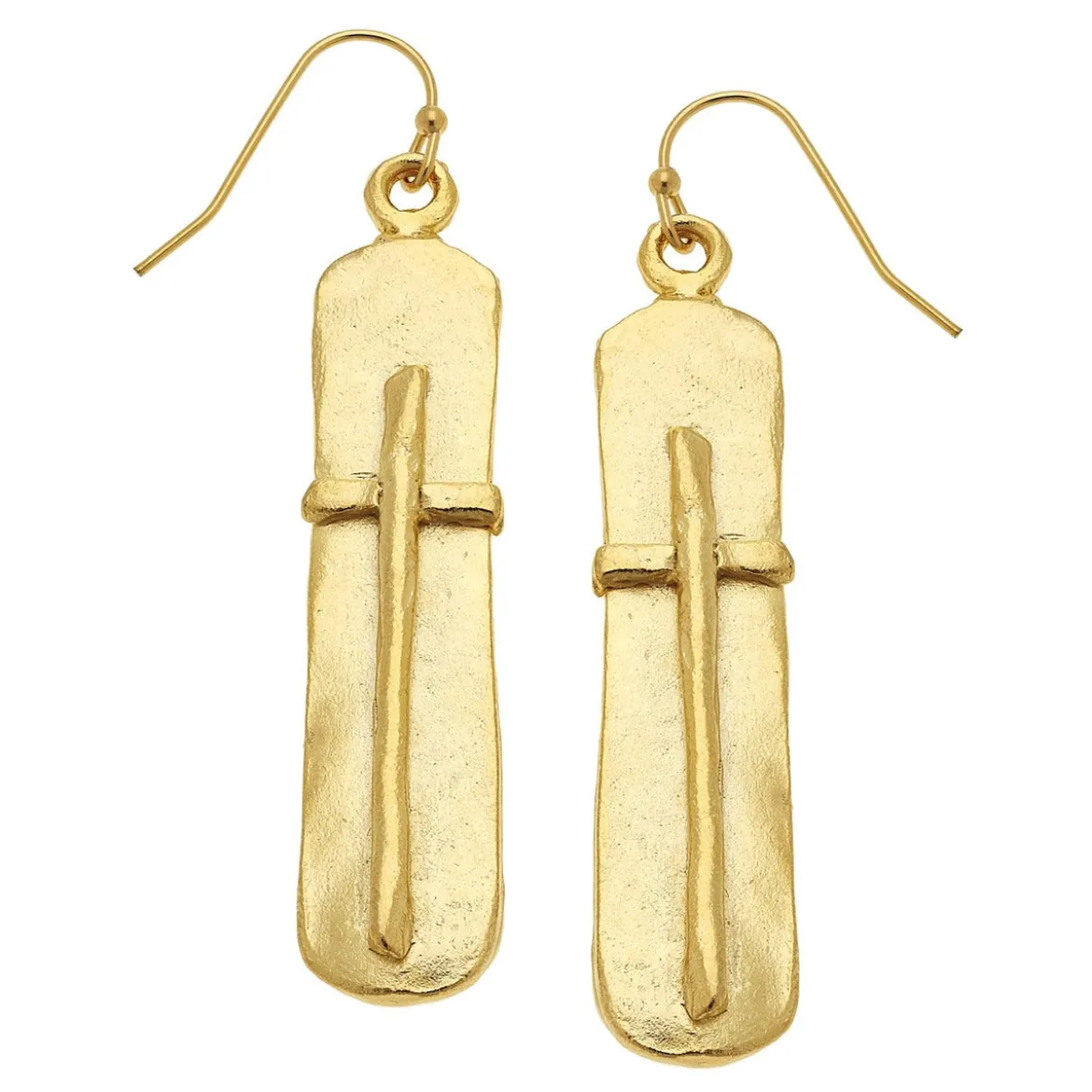 Bar Cross Earrings