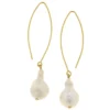 Baroque Pearl Threader Earrings