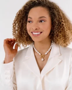 Baroque Pearl Toggle Pearl Necklace