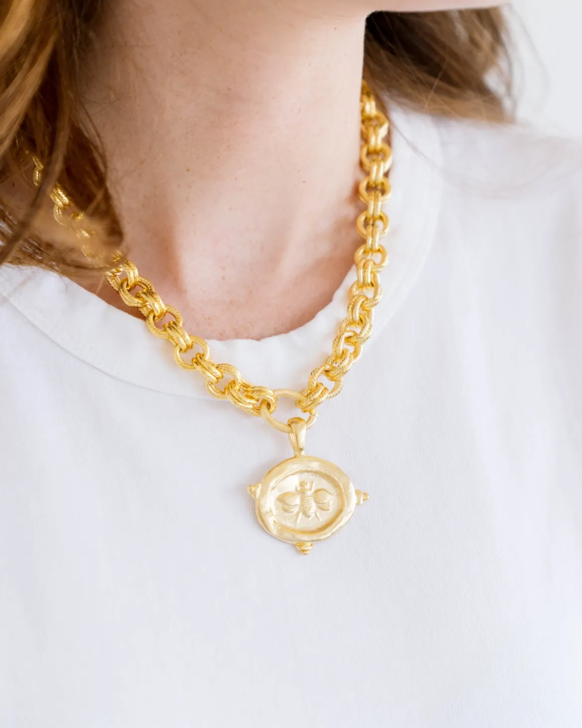 Bee Intaglio Necklace
