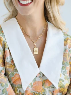 Bee Stamp Necklace