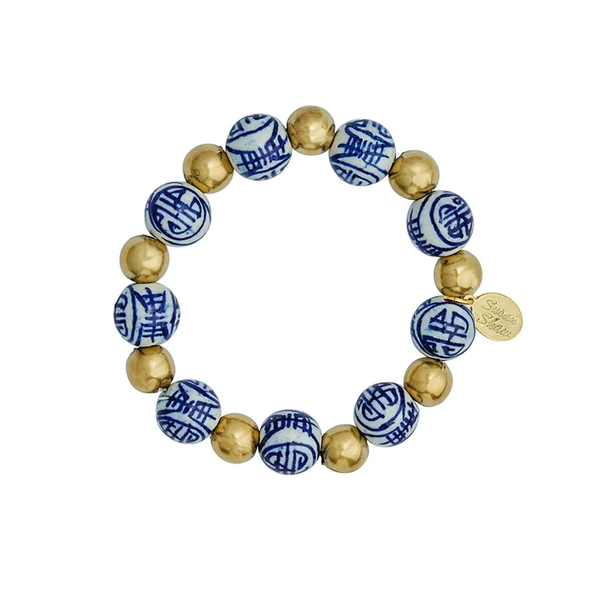 Blue & White Gold Bracelet
