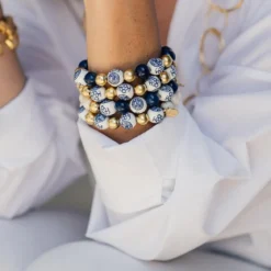 Blue & White Mini Margaret Bracelet