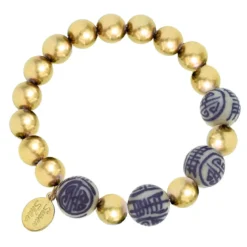 Blue & White Mini Margaret Bracelet