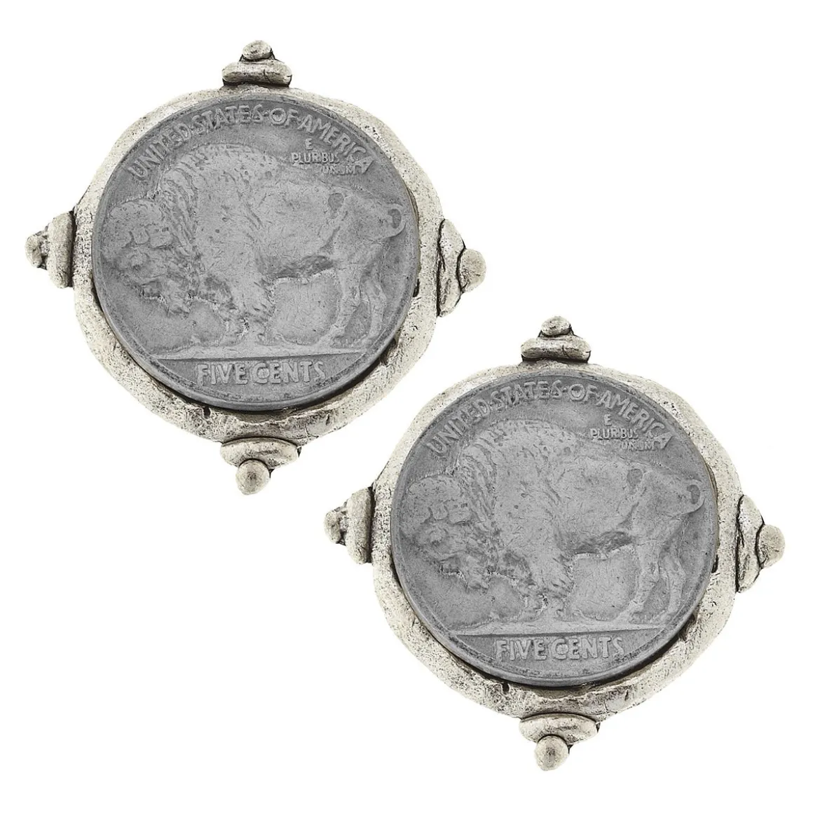 Buffalo Nickel Studs