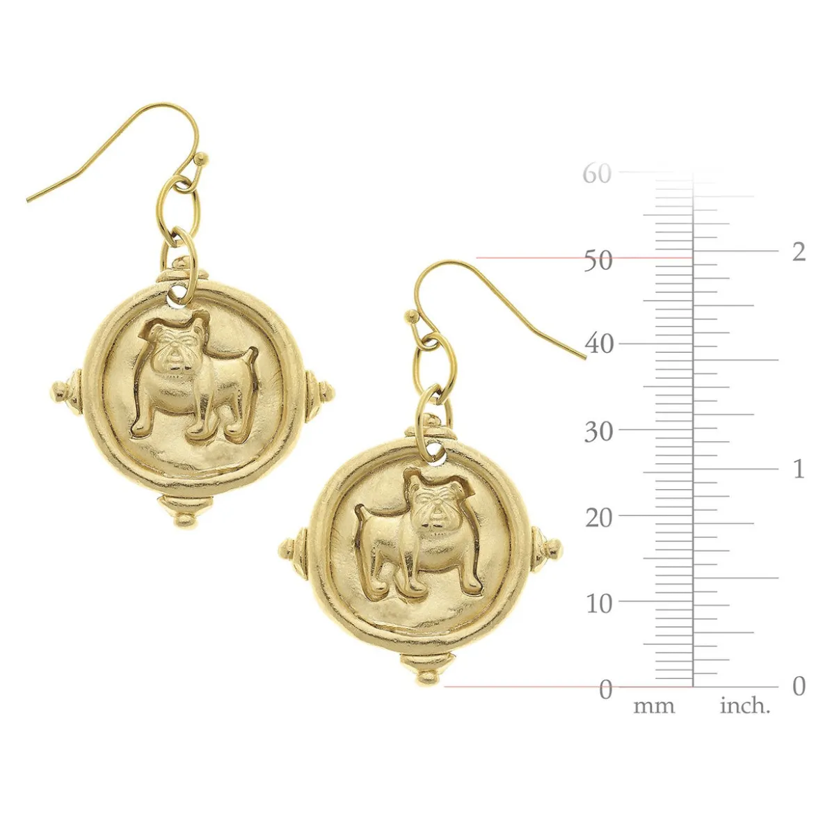 Bulldog Earrings