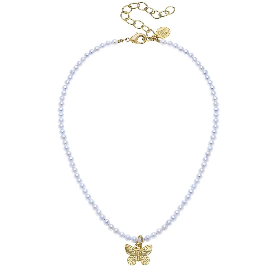 Butterfly Pearl Necklace