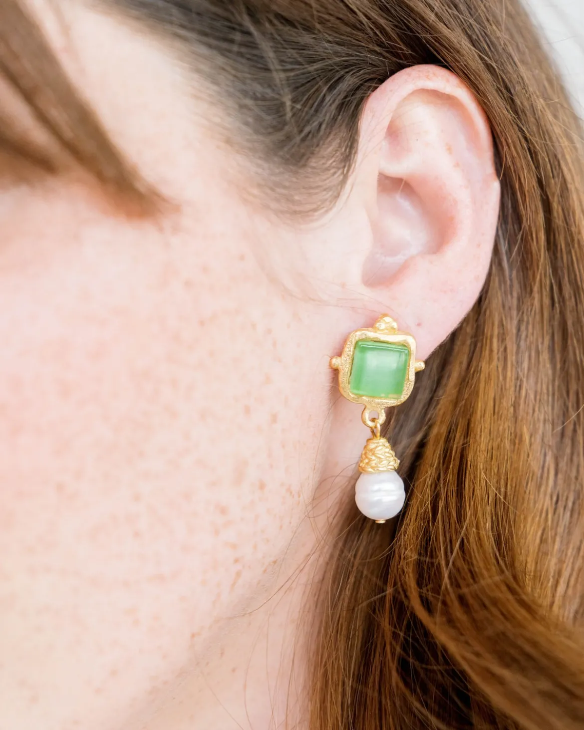 Charlotte Pearl Drop Earrings