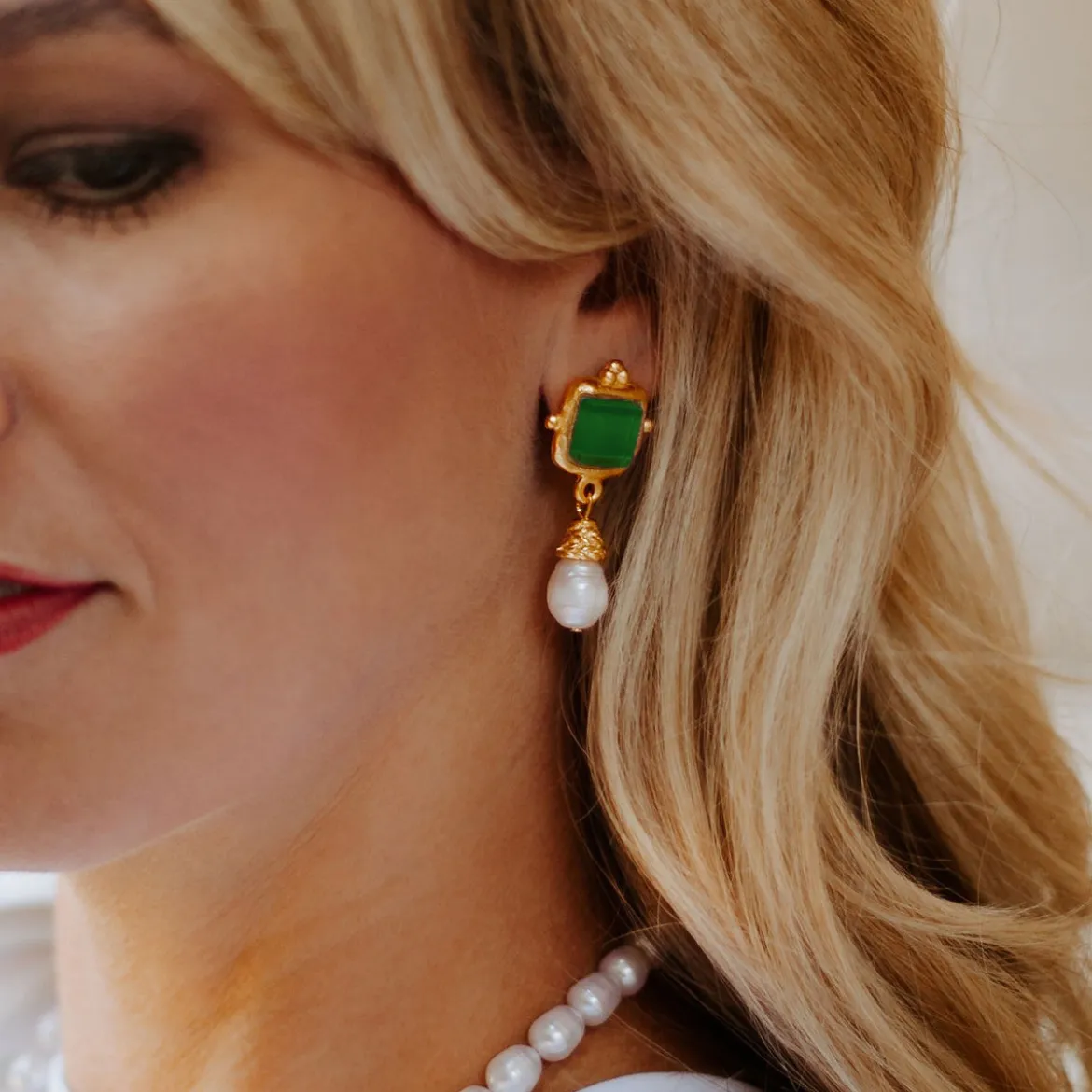Charlotte Pearl Drop Earrings