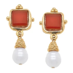 Charlotte Pearl Drop Earrings