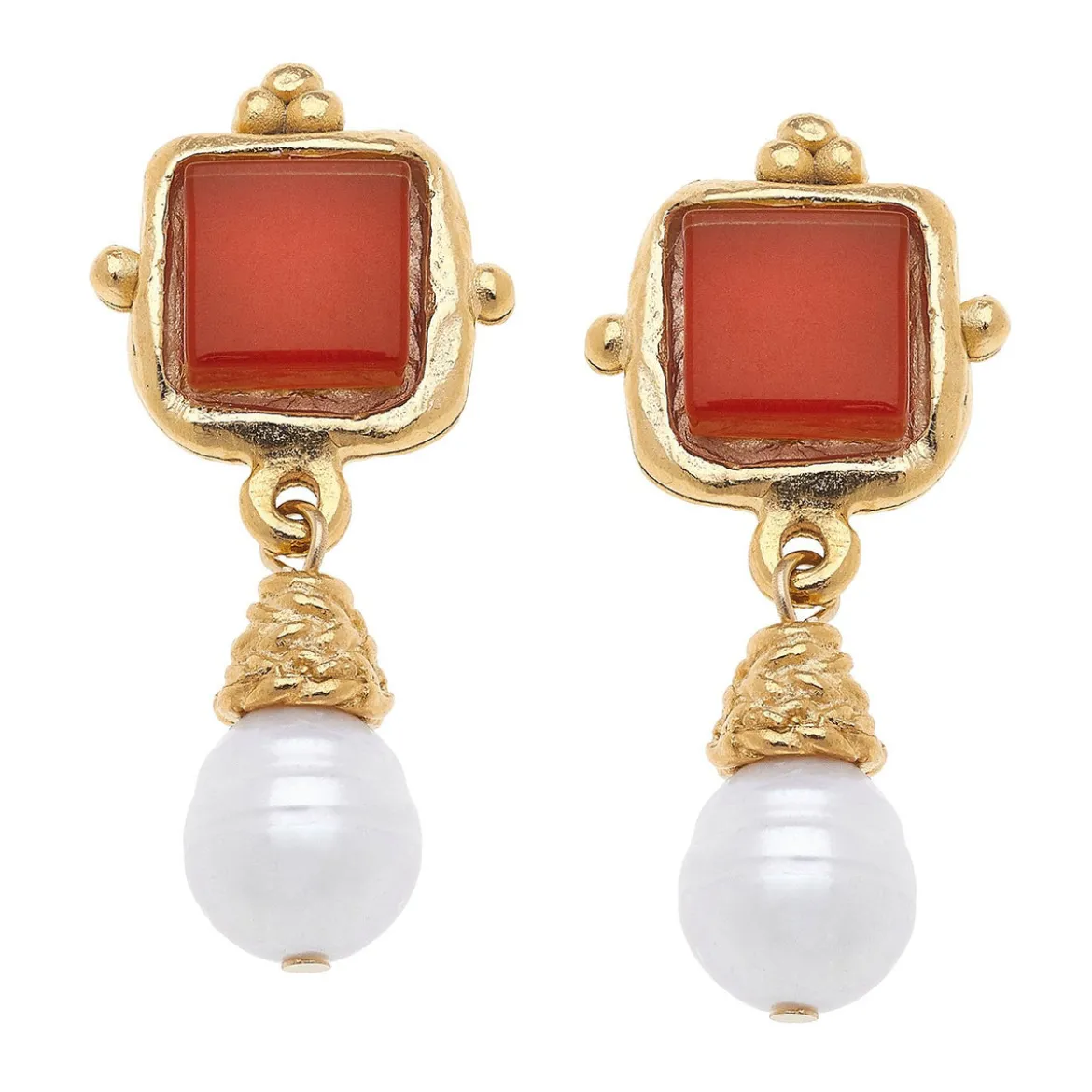 Charlotte Pearl Drop Earrings