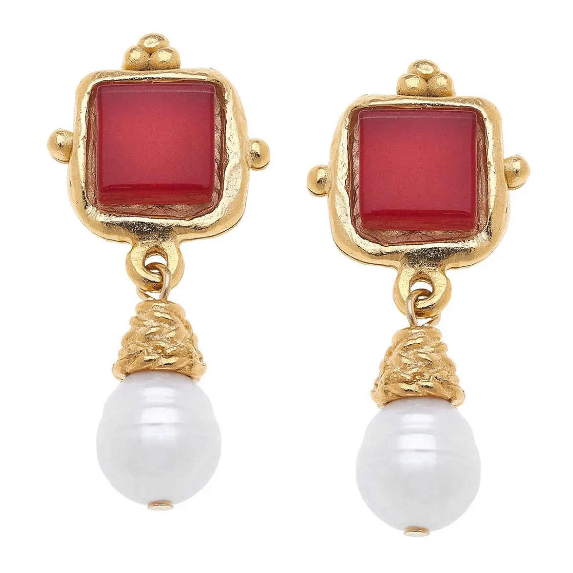 Charlotte Pearl Drop Earrings