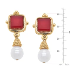 Charlotte Pearl Drop Earrings