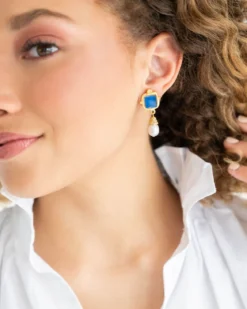Charlotte Pearl Drop Earrings