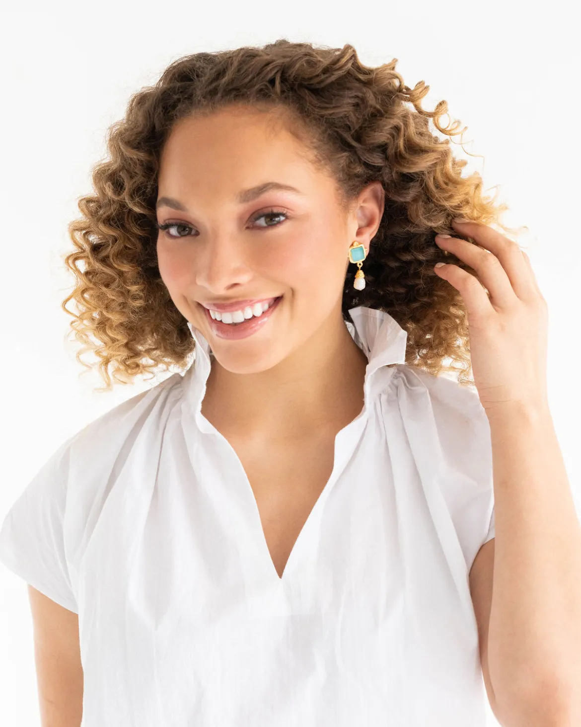 Charlotte Pearl Drop Earrings