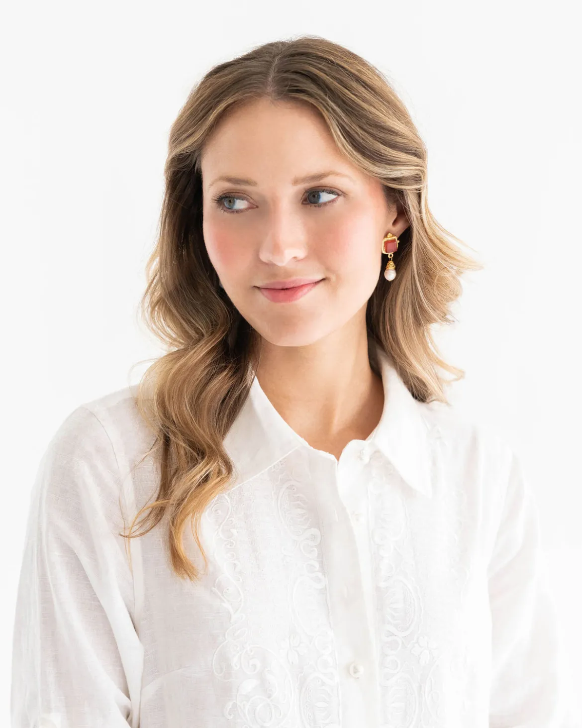 Charlotte Pearl Drop Earrings