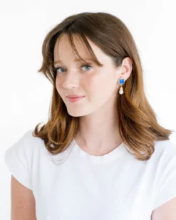 Charlotte Pearl Drop Earrings