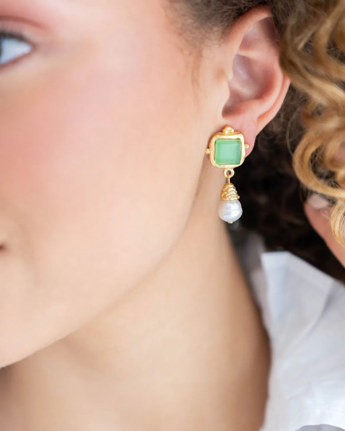 Charlotte Pearl Drop Earrings