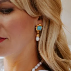 Charlotte Pearl Drop Earrings