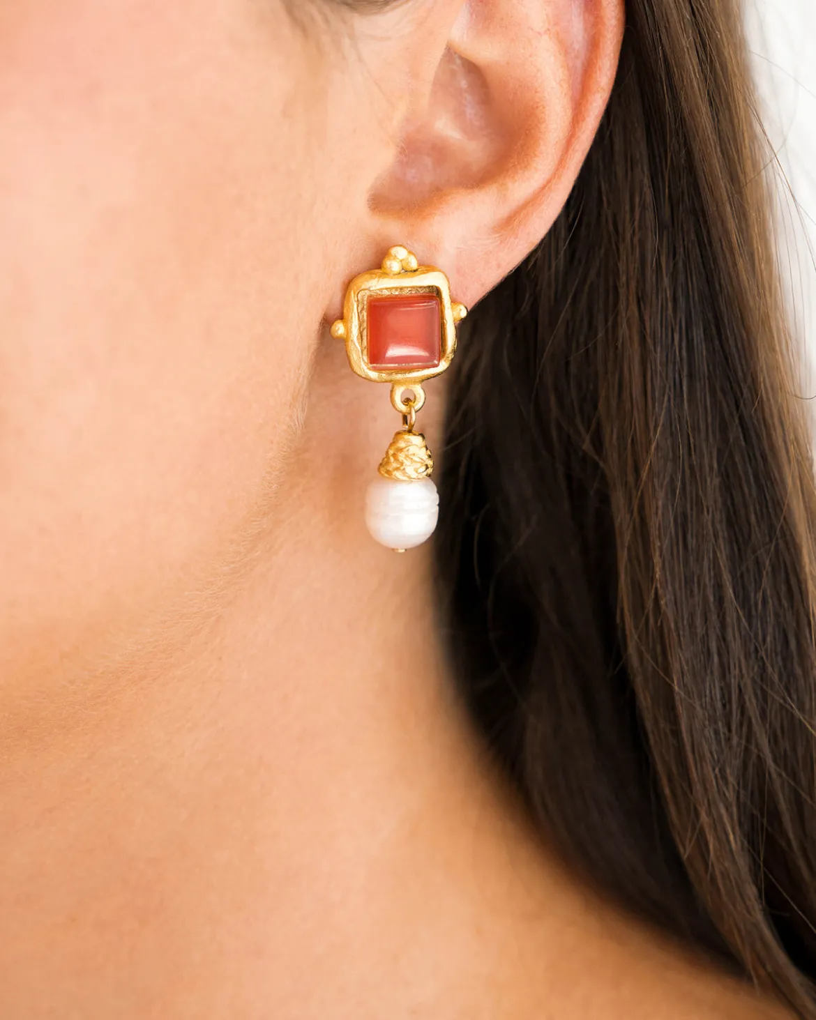 Charlotte Pearl Drop Earrings