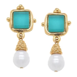 Charlotte Pearl Drop Earrings