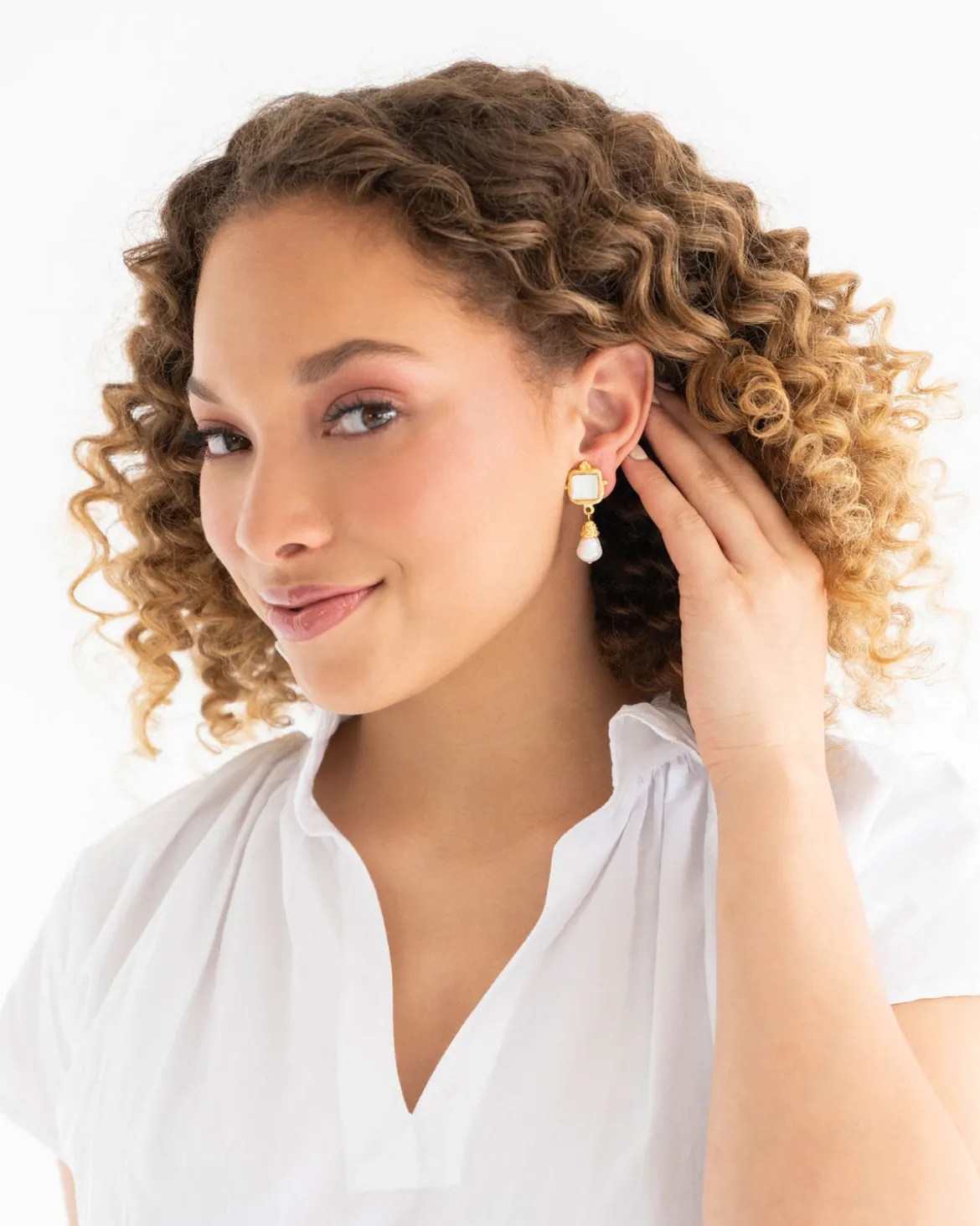 Charlotte Pearl Drop Earrings