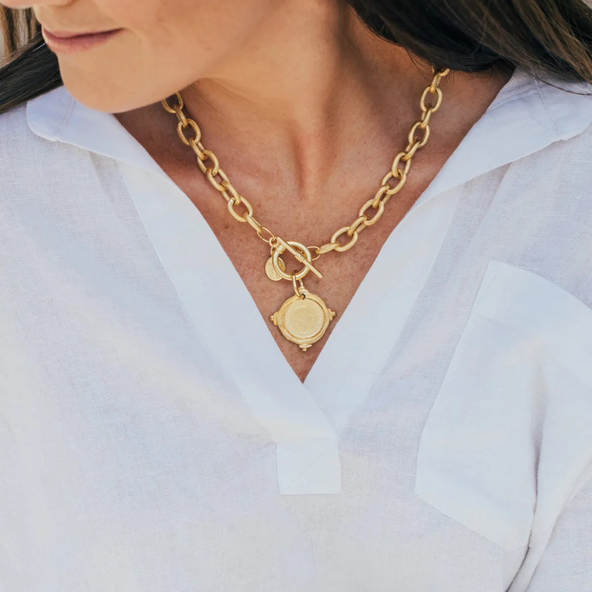 Coin Toggle Necklace