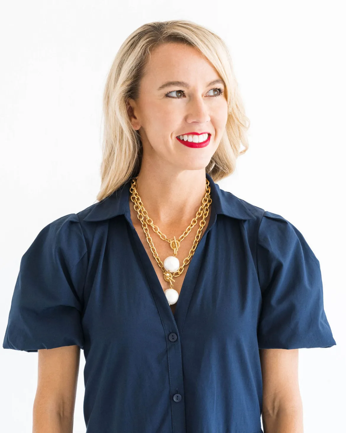 Cotton Pearl Toggle Necklace