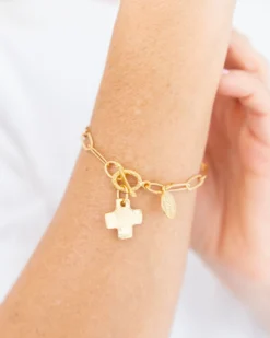 Cross Paperclip Bracelet