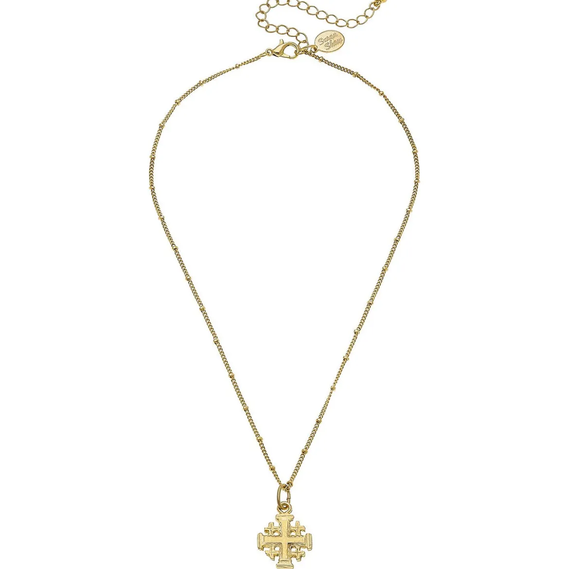 Dainty Jerusalem Cross Necklace