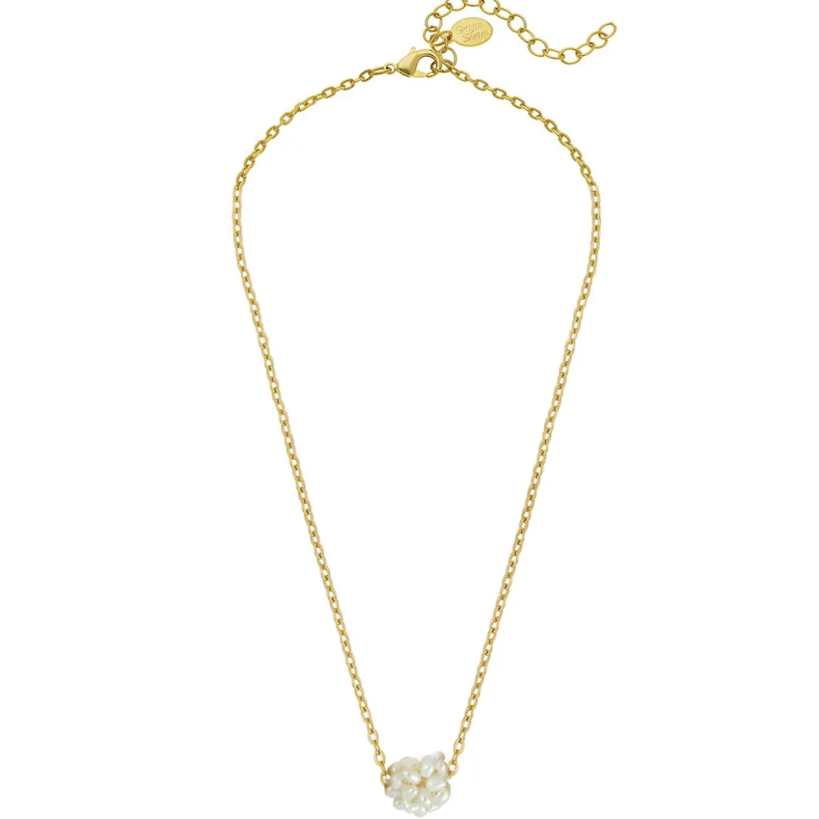 Dainty Pearl Cluster Necklace