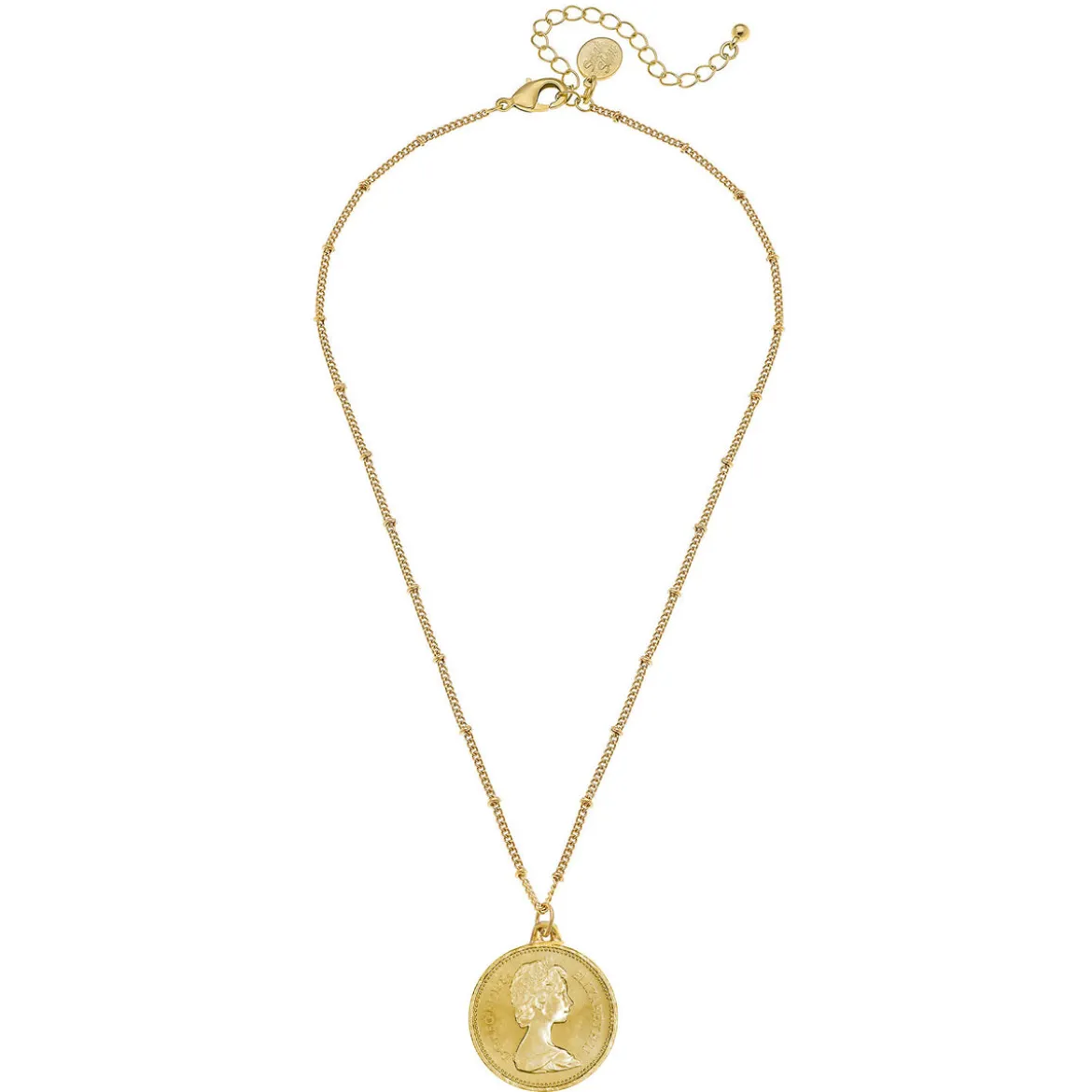 Dainty Queen Elizabeth II Coin Necklace