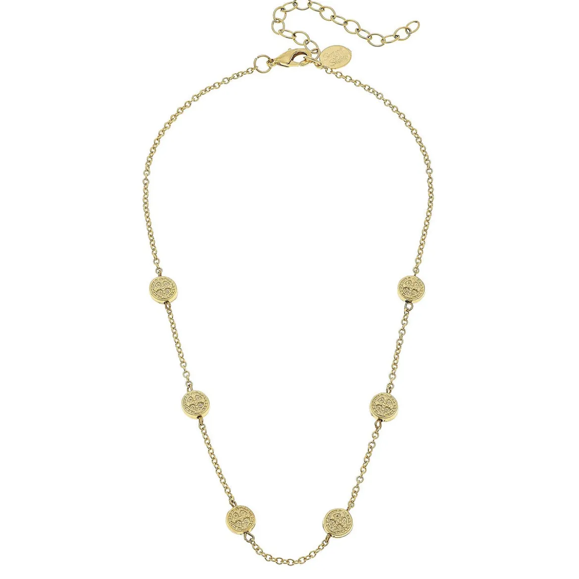 Dainty St. Benedict’s Coin Necklace