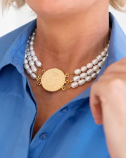 Diana Pearl Choker Necklace