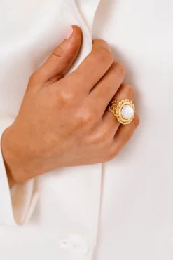 Dotted Pearl Ring