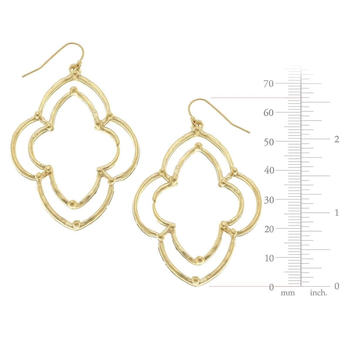 Dotted Scallop Earrings