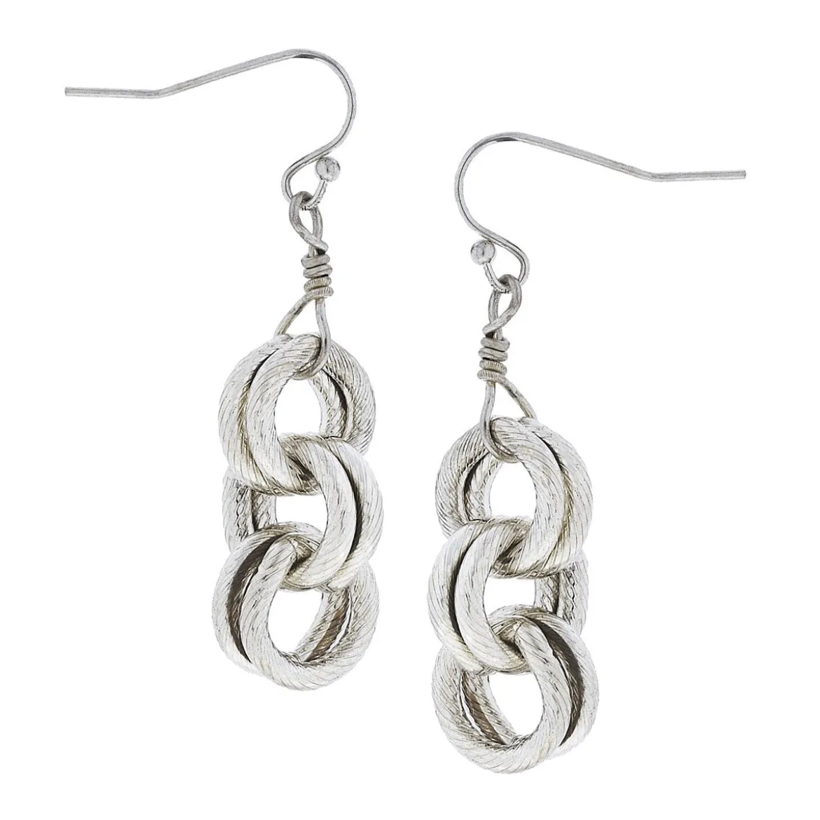 Double Link Chain Earrings