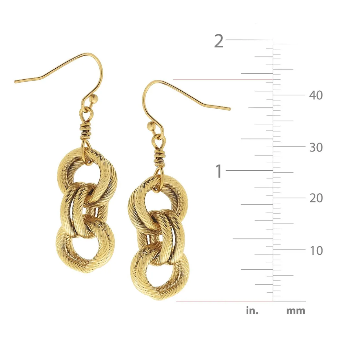 Double Link Chain Earrings