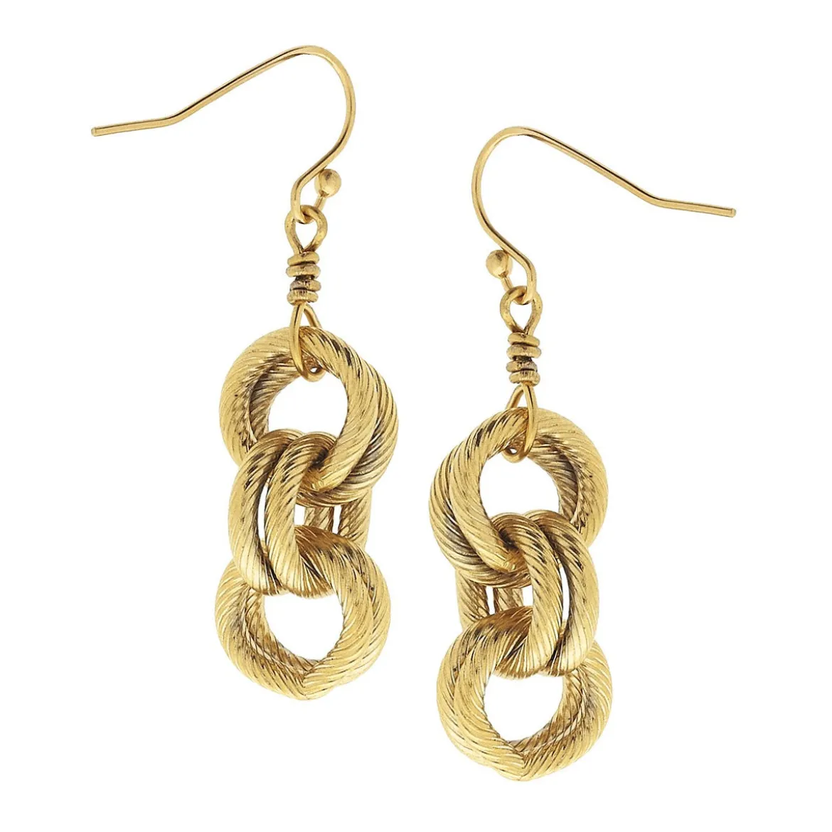 Double Link Chain Earrings