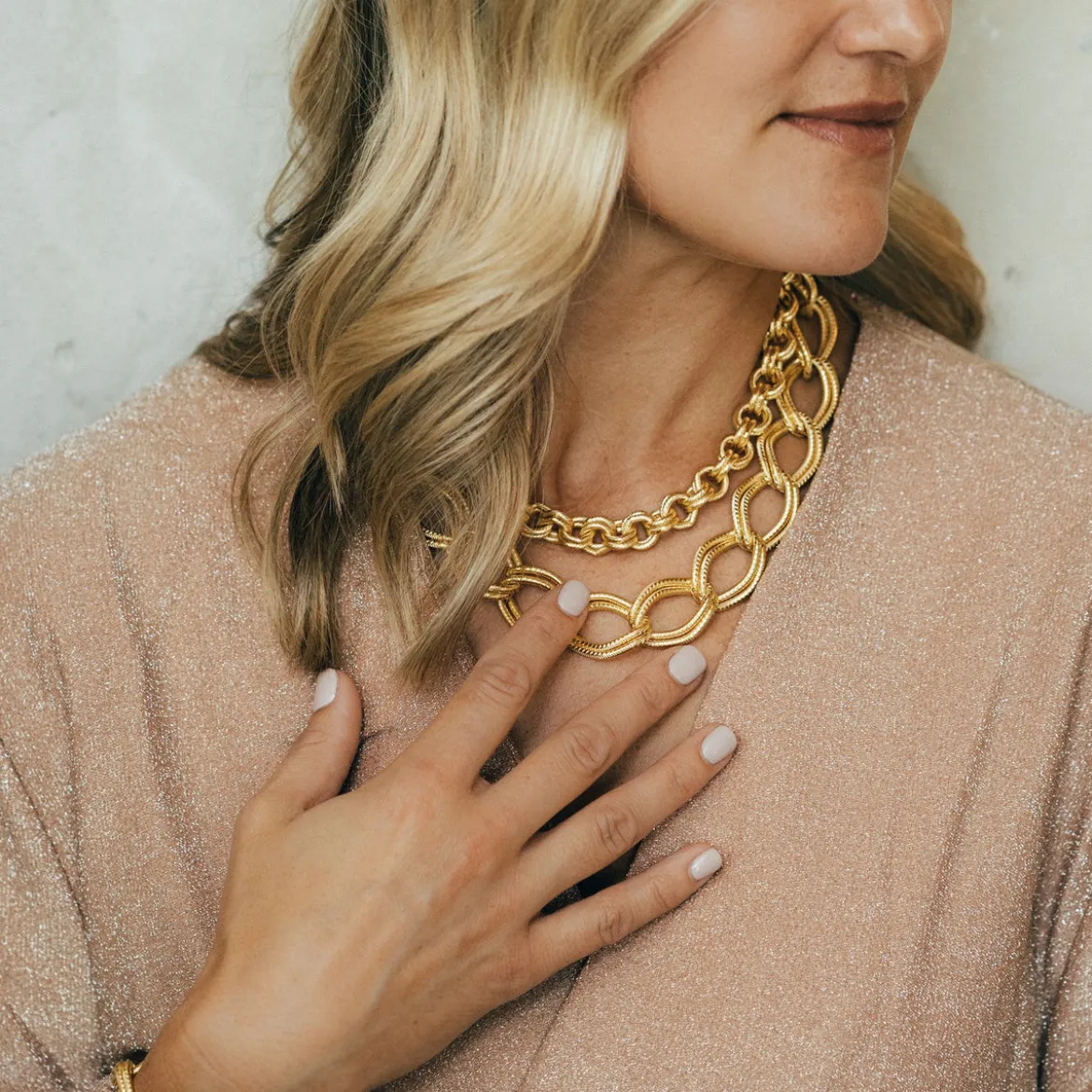 Double Link Chain Necklace