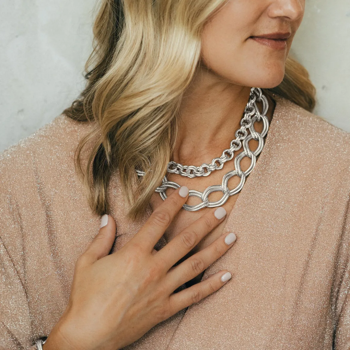 Double Loop Chain Necklace