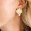 Dutch Coin and Pearl Studs