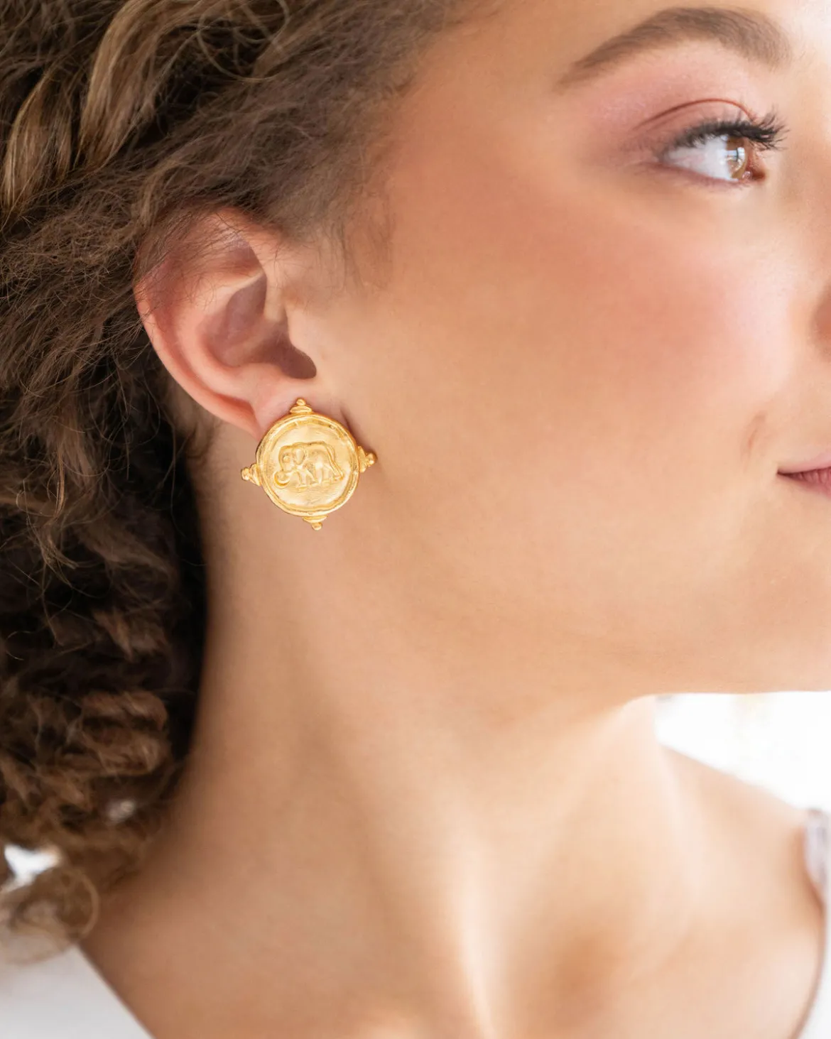 Elephant Intaglio Studs